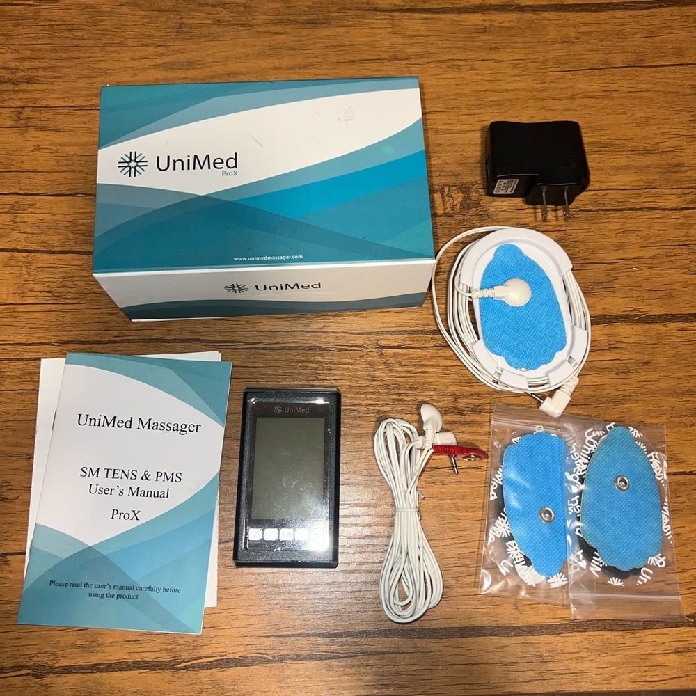 Black Unimed ProX Tens Unit Muscle Stimulator Massager - Open Box - Picture 2 of 5